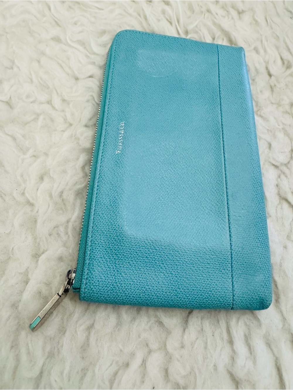 Tiffany & Co. Robin's-egg Blue Zip Wallet